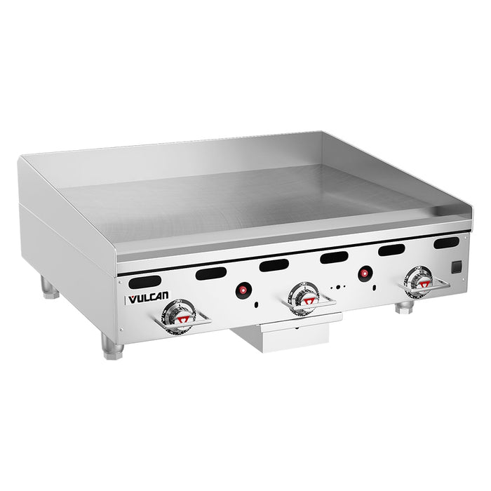 Vulcan MSA36 36" Gas Griddle W/ Thermostatic Controls - 1" Steel Plate, Natural Gas-cityfoodequipment.com