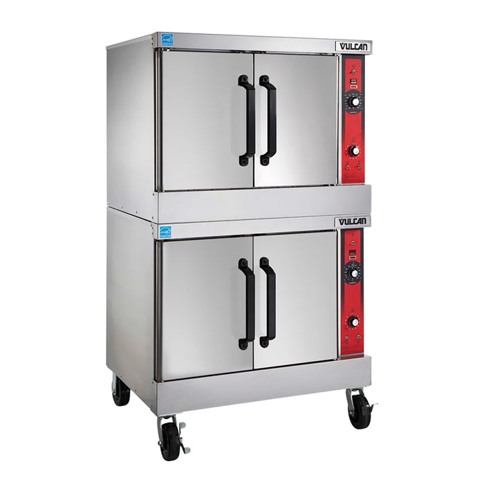 Vulcan VC66ED Bakery Depth Double Full Size Electric Convection Oven - 12.5 Kw, 208v/1ph-cityfoodequipment.com