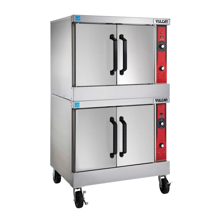 Vulcan VC66ED Bakery Depth Double Full Size Electric Convection Oven - 12.5 Kw, 240v/3ph-cityfoodequipment.com