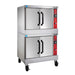 Vulcan VC66ED Bakery Depth Double Full Size Electric Convection Oven - 12.5 Kw, 240v/3ph-cityfoodequipment.com