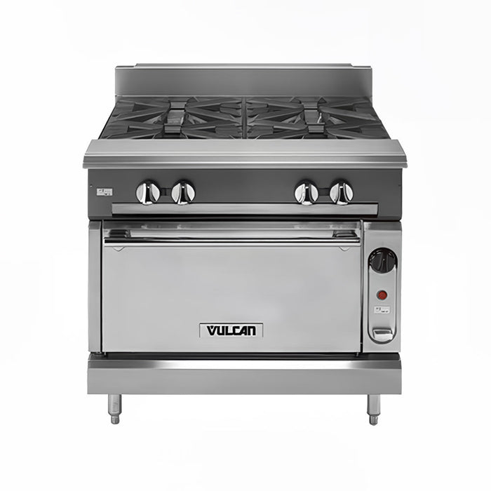 Vulcan VCBB24B 24" Gas Range W/ Charbroiler & Storage Base, Liquid Propane-cityfoodequipment.com
