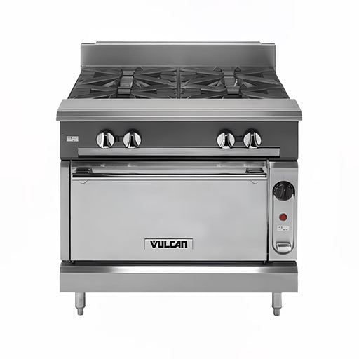 Vulcan VCBB36S 36" Gas Range W/ Full Charbroiler & Standard Oven, Liquid Propane-cityfoodequipment.com