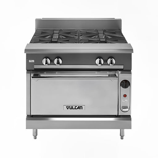 Vulcan VCBB36S 36" Gas Range W/ Full Charbroiler & Standard Oven, Natural Gas-cityfoodequipment.com