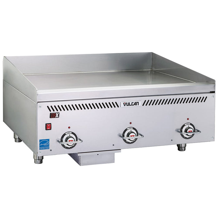 Vulcan VCCG36-AR 36" Gas Griddle W/ Thermostatic Controls - 1" Chrome Plate, Natural Gas-cityfoodequipment.com