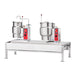 Vulcan VEKT64/612 (1) 6 Gal & (1) 12 Gal Steam Kettles & Stand Assembly - Manual Tilt, 2/3 Jacket, 230v/1ph-cityfoodequipment.com
