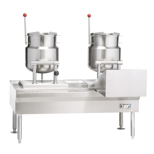 Vulcan VEKT80/666 (3) 6 Gal Steam Kettles - Manual Tilt, 2/3 Jacket, 240v/3ph-cityfoodequipment.com
