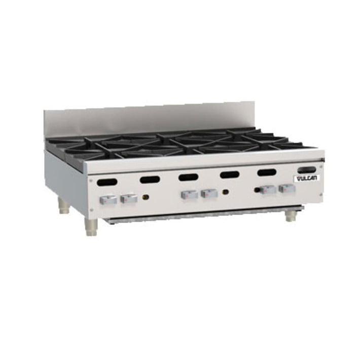 Vulcan VHP636 36" Gas Hotplate W/ (6) Burners & Infinite Controls, Liquid Propane-cityfoodequipment.com