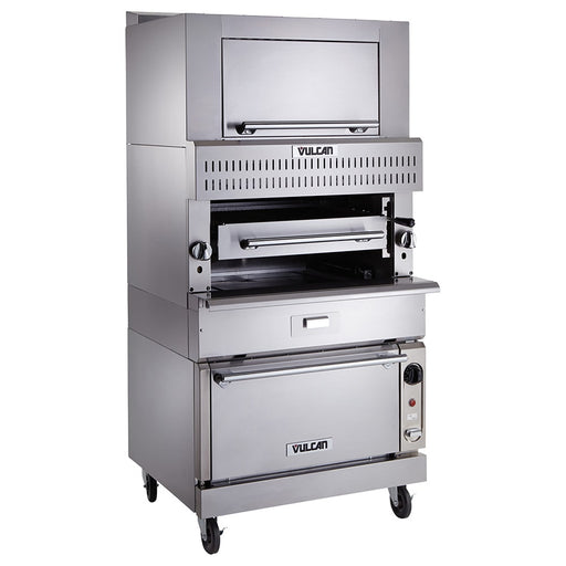 Vulcan VIR1BF Single Deck Natural Gas Broiler - Infrared Burners, 200,000 BTU-cityfoodequipment.com