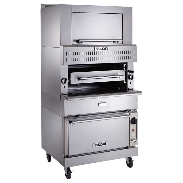 Vulcan VIR1BF Single Deck Natural Gas Broiler - Infrared Burners, 200,000 BTU-cityfoodequipment.com