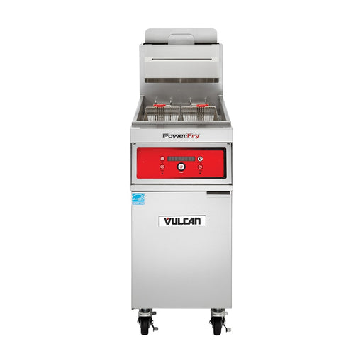 Vulcan 1TR45D Gas Fryer - (1) 50 Lb Vat, Floor Model, Natural Gas-cityfoodequipment.com