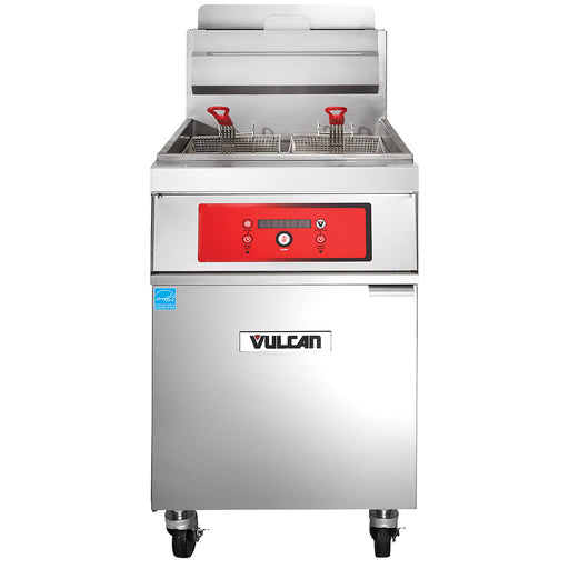 Vulcan 1VK65D Gas Fryer - (1) 70 Lb Vat, Floor Model, Natural Gas-cityfoodequipment.com