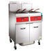 Vulcan 4VK85DF Gas Fryer - (4) 90 Lb Vats, Floor Model, Natural Gas-cityfoodequipment.com