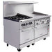 Vulcan 60SC-4B36G 60" 4 Burner Gas Range W/ Griddle, (1) Standard Oven, & (1) Convection Oven, Liquid Propane-cityfoodequipment.com