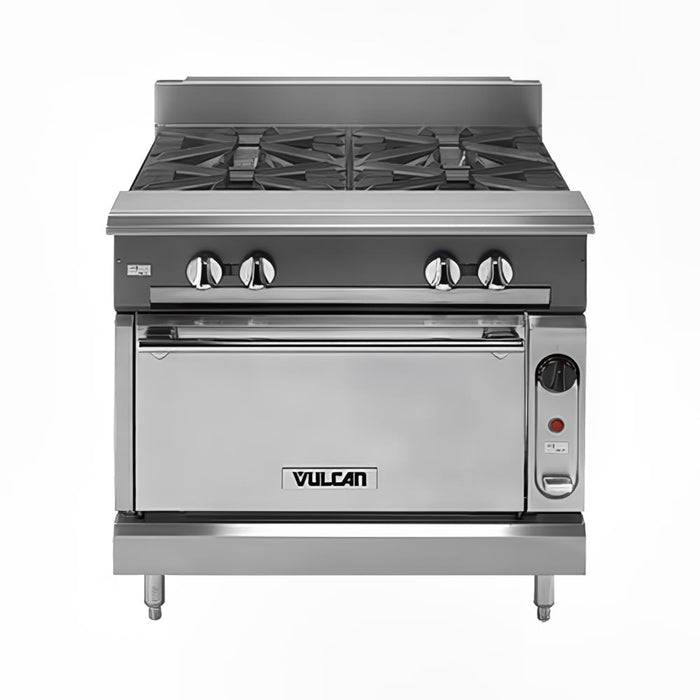Vulcan V236HB 36" Gas Range W/ (2) Hot Tops & Storage Base, Liquid Propane-cityfoodequipment.com