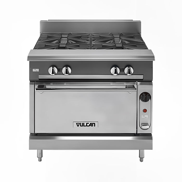 Vulcan V236HB 36" Gas Range W/ (2) Hot Tops & Storage Base, Natural Gas-cityfoodequipment.com