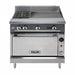 Vulcan V2BG24B 36" 2 Burner Gas Range W/ Griddle & Storage Base, Liquid Propane-cityfoodequipment.com