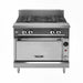 Vulcan V2FT36B 36" Gas Range W/ (2) French Tops & Storage Base, Liquid Propane-cityfoodequipment.com