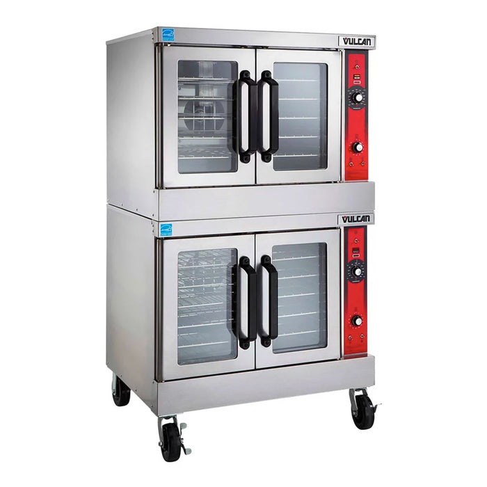 Vulcan VC66GD Bakery Depth Double Full Size Natural Gas Convection Oven - 50,000 BTU-cityfoodequipment.com