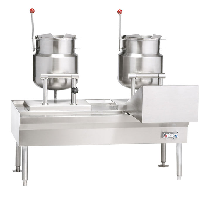 Vulcan VEKT50/66 (2) 6 Gal Steam Kettles - Manual Tilt, 2/3 Jacket, 240v/3ph-cityfoodequipment.com