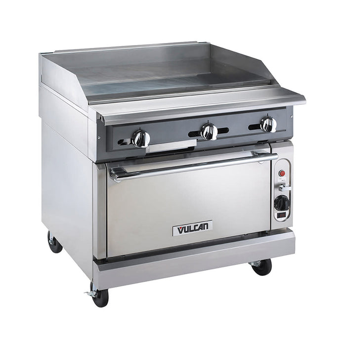 Vulcan VGMT36C 36" Gas Range W/ Full Griddle & Convection Oven, Liquid Propane-cityfoodequipment.com