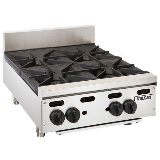 Vulcan VHP424 24" Gas Hotplate W/ (4) Burners & Infinite Controls, Liquid Propane-cityfoodequipment.com