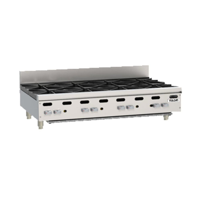 Vulcan VHP848 48" Gas Hotplate W/ (8) Burners & Infinite Controls, Liquid Propane-cityfoodequipment.com