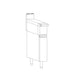 Vulcan VWT06B 6" V Series Heavy Duty Spreader Plate W/ Cabinet Base, Liquid Propane-cityfoodequipment.com