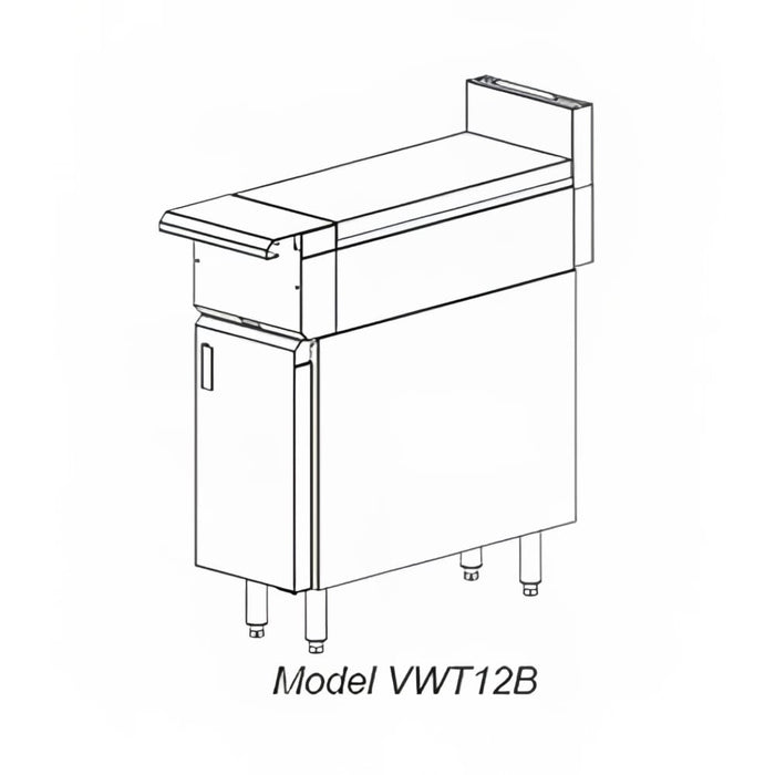 Vulcan VWT12 12" Heavy Duty Range, Range Line Work Surface, Modular, Natural Gas-cityfoodequipment.com