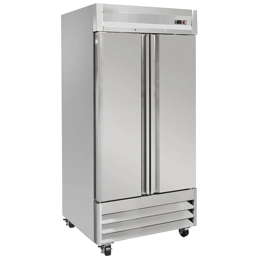 Compass SD35R - 39 1/2" Two Section Reach In Refrigerator - (2) Solid Doors, 115v-cityfoodequipment.com