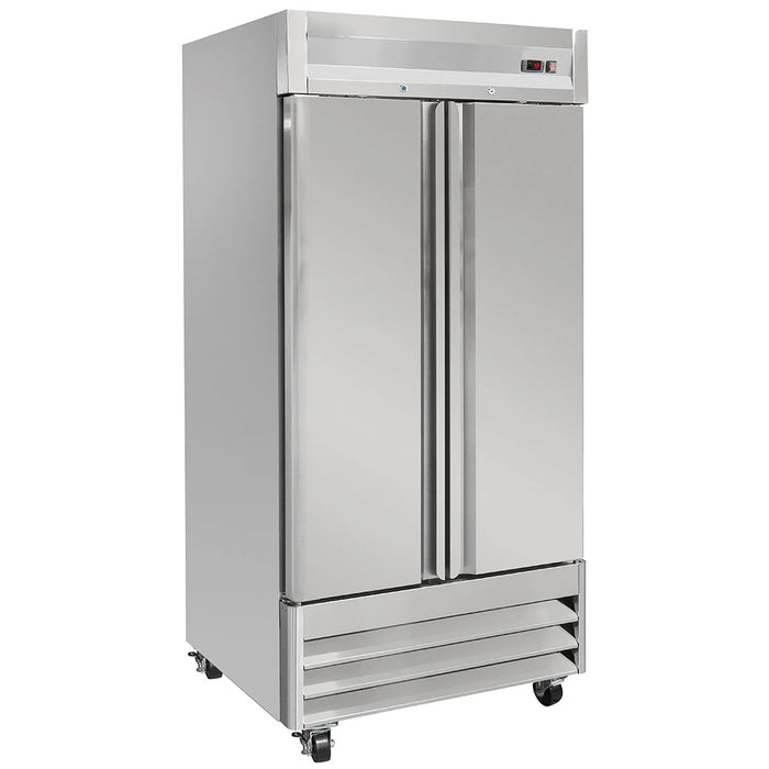 Compass SD35F - 39 1/2" Two Section Reach In Freezer, (2) Solid Doors, 115v-cityfoodequipment.com