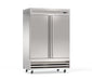 Compass SD54F - 54" Two Section Reach In Freezer, (2) Solid Doors, 115v-cityfoodequipment.com