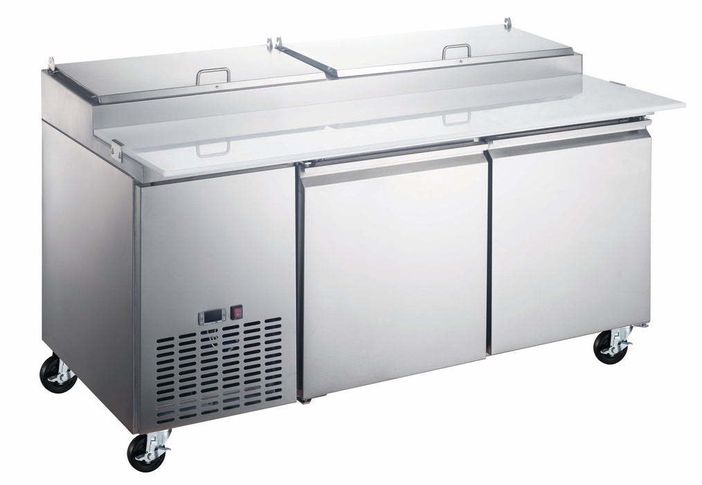 Compass PPT72 - 70 7/8" Pizza Prep Table W/ Refrigerated Base, 115v-cityfoodequipment.com