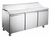 Compass SPT72 - 70 2/5" Sandwich/salad Prep Table W/ Refrigerated Base, 115v-cityfoodequipment.com