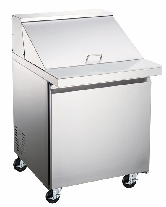 Compass MTSP27 - 27 1/2" Mega Top Sandwich/salad Prep Table W/ Refrigerated Base, 115V-cityfoodequipment.com