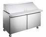Compass MTSP48 - 46 7/8" Mega Top Sandwich/salad Prep Table W/ Refrigerated Base, 115v-cityfoodequipment.com