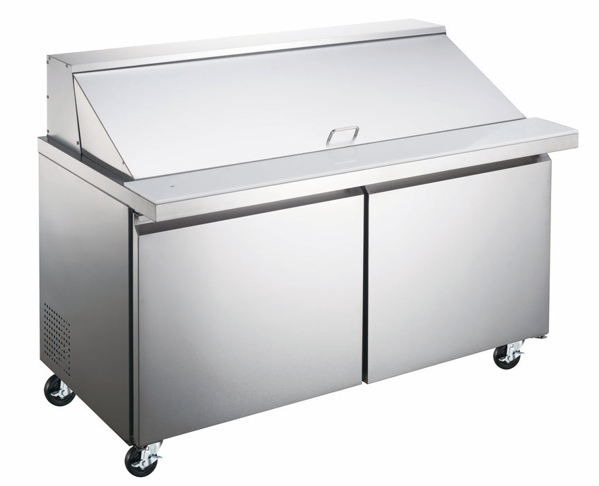 Compass MTSP60 - 60 1/5" Mega Top Sandwich/salad Prep Table W/ Refrigerated Base, 115V-cityfoodequipment.com