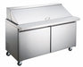Compass MTSP60 - 60 1/5" Mega Top Sandwich/salad Prep Table W/ Refrigerated Base, 115V-cityfoodequipment.com