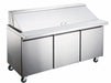 Compass MTSP72 - 70-3/8" Mega Top Sandwich/salad Prep Table W/ Refrigerated Base, 115v-cityfoodequipment.com