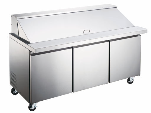 Compass MTSP72 - 70-3/8" Mega Top Sandwich/salad Prep Table W/ Refrigerated Base, 115v-cityfoodequipment.com