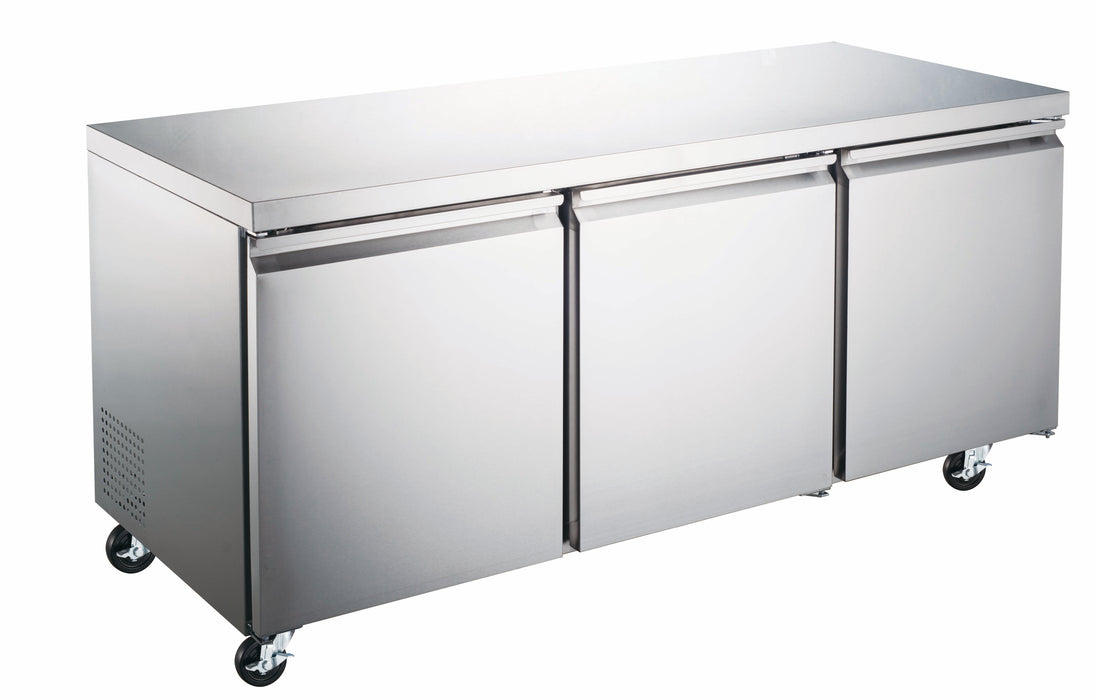 Compass PUC72R - 72" W Undercounter Refrigerator W/ (3) Sections & (3) Doors, 115v-cityfoodequipment.com