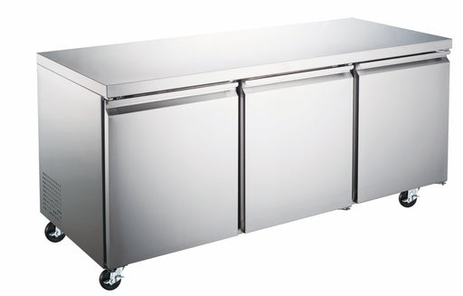 Compass PUC72R - 72" W Undercounter Refrigerator W/ (3) Sections & (3) Doors, 115v-cityfoodequipment.com