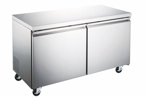 Compass PUC48 - 47 1/4" W Undercounter Freezer W/ (2) Section & (2) Door, 115v-cityfoodequipment.com