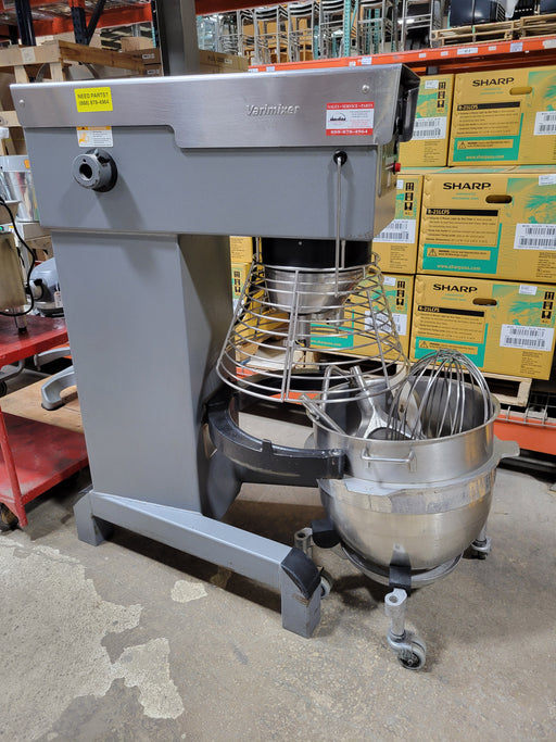Used Varimixer W80 Heavy Duty Variable Speed Floor Mixer, W/ 4 Attachments-cityfoodequipment.com