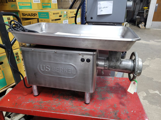 Used Berkel E-222 Commercial Meat Grinder - 1HP, 110 Volts-cityfoodequipment.com