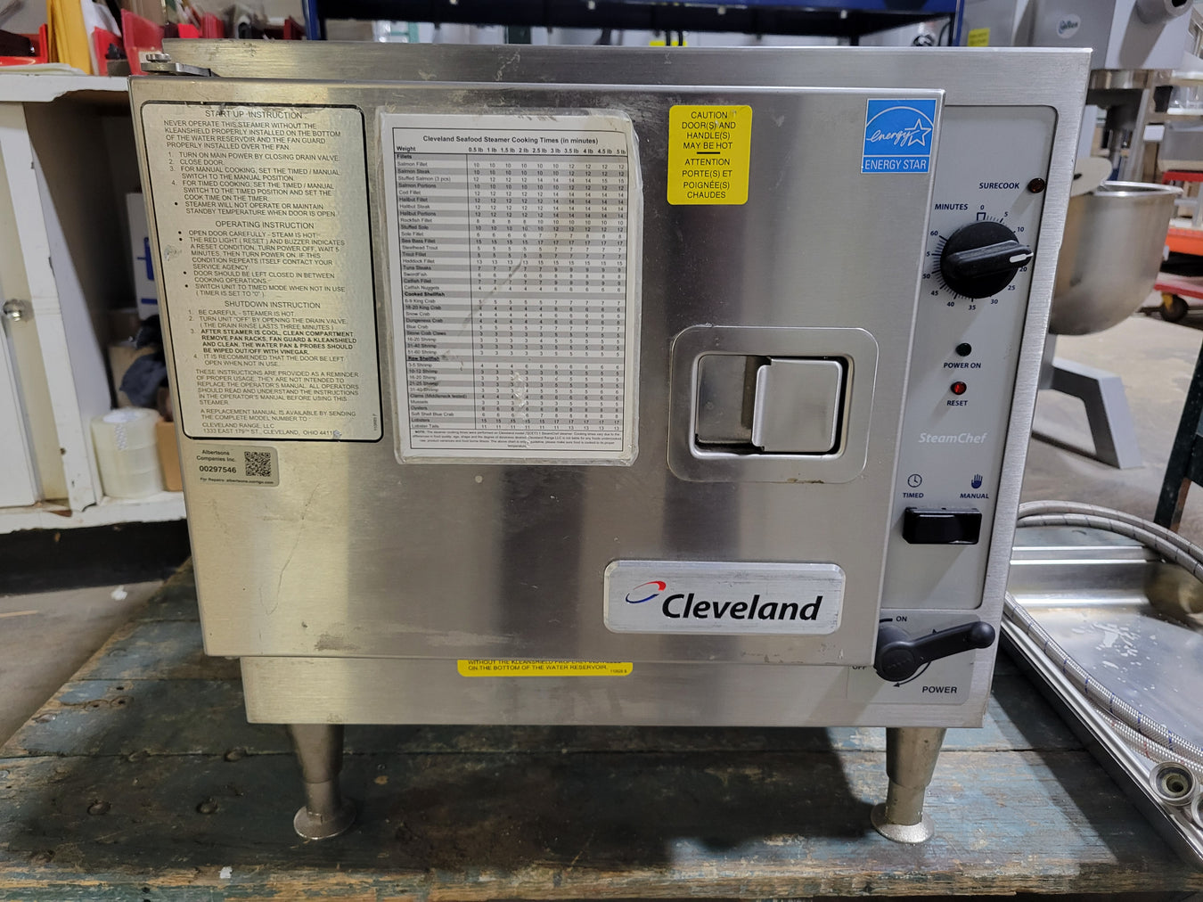 Cleveland 22CET3.1 Steamchef 3 Pan Electric Countertop Steamer-cityfoodequipment.com