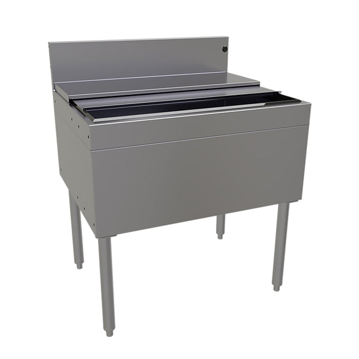 Glastender IBB-30 30" Main Line Ice Bin w/ 106 lb Ice Bin, Stainless Steel-cityfoodequipment.com