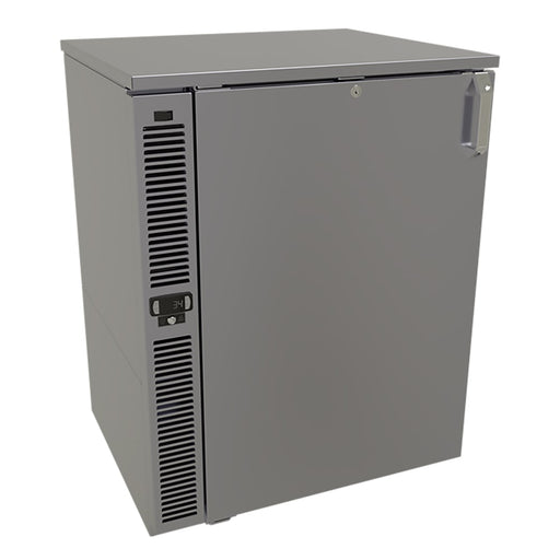 Glastender F1SB28 1 Section Glass Chiller w/ 160 Mug Capacity - Black, 120v-cityfoodequipment.com