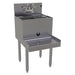 Glastender BSA-18-RF 18" Main Line Underbar Blender Station w/ Dump Sink & Rinser Faucet - 7" Backsplash-cityfoodequipment.com