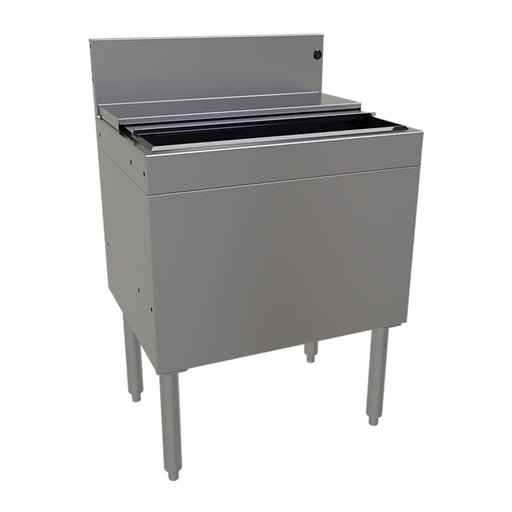 Glastender IBA-24-ED 24" Main Line Ice Bin w/ 92 lb Ice Bin, Stainless Steel-cityfoodequipment.com