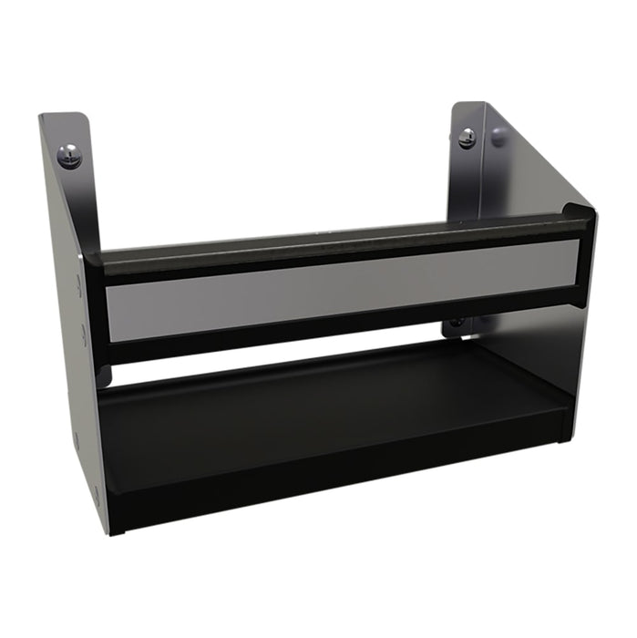 Glastender SSR-12 12" Single Tier Speed Rail - 3 Bottle Capacity, Stainless-cityfoodequipment.com